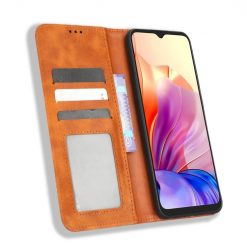 Peňaženkové puzdro Retro Leather hnedé – Oscal C80 | Kryty na mobil Kryty na mobil | Peňaženkové puzdro Retro Leather hnedé – Oscal C80 | Kryty na mobil