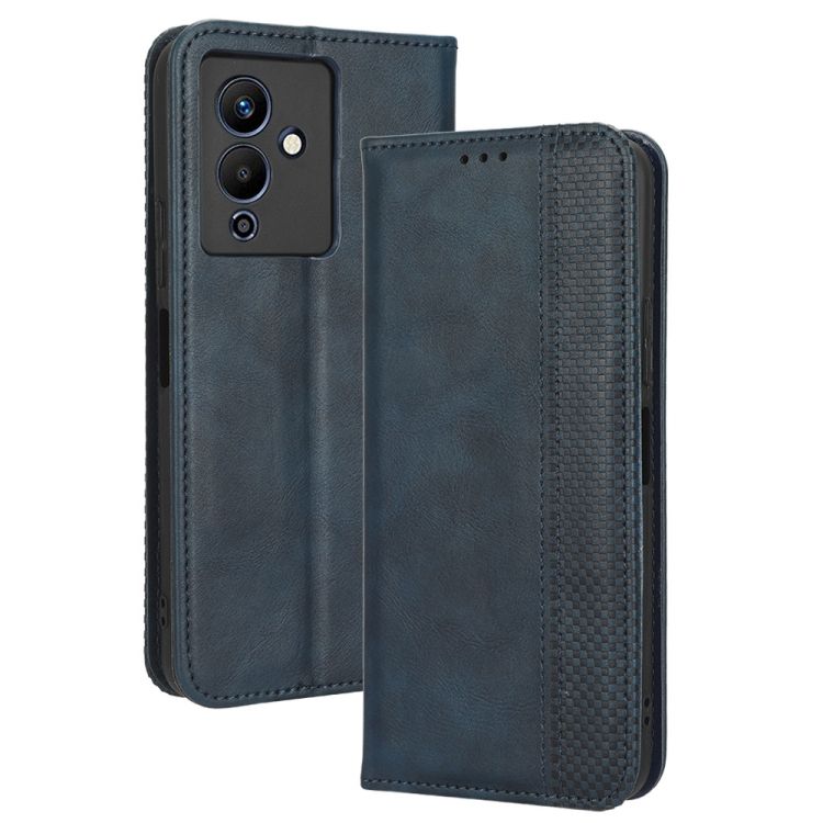 Peňaženkové puzdro Retro Leather modré – Infinix Note 12 Pro 5G | Kryty na mobil Kryty na mobil | Peňaženkové puzdro Retro Leather modré – Infinix Note 12 Pro 5G | Kryty na mobil