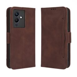 Kryty na mobil | Peňaženkové puzdro Slots case hnedé – Infinix Note 12 Pro 5G | Kryty na mobil