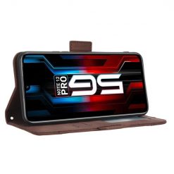 Kryty na mobil | Peňaženkové puzdro Slots case hnedé – Infinix Note 12 Pro 5G | Kryty na mobil