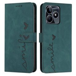 Peňaženkové puzdro Smile case zelené – Realme C53 | Kryty na mobil Kryty na mobil | Peňaženkové puzdro Smile case zelené – Realme C53 | Kryty na mobil