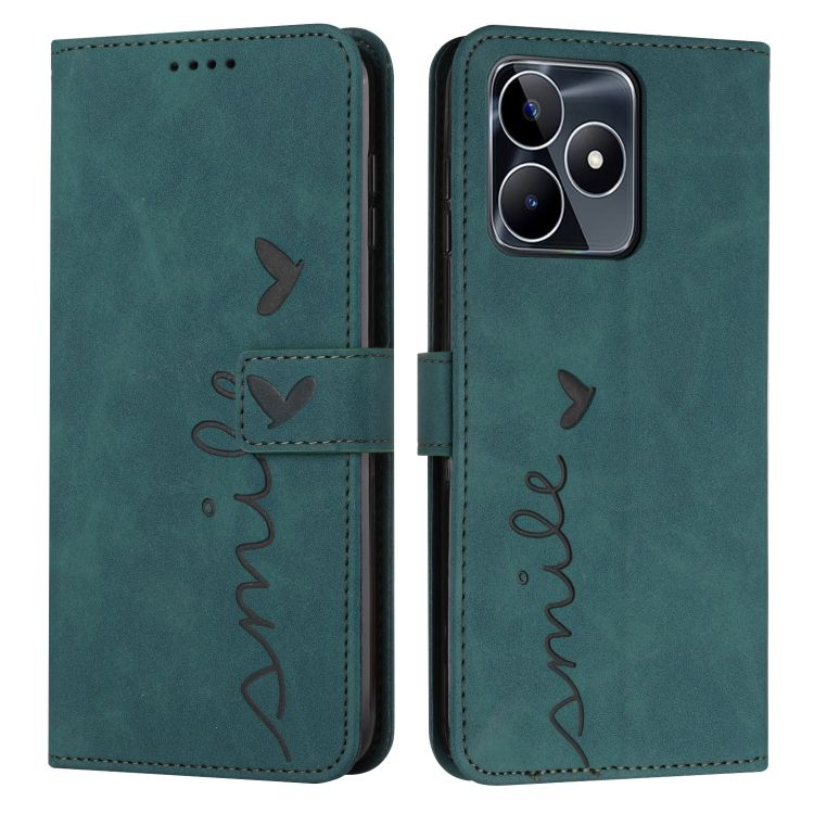 Peňaženkové puzdro Smile case zelené – Realme C53 | Kryty na mobil Kryty na mobil | Peňaženkové puzdro Smile case zelené – Realme C53 | Kryty na mobil