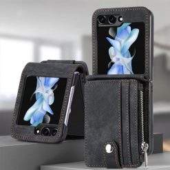 Peňaženkové puzdro Zipper Wallet čierne – Samsung Galaxy Z Flip 5 | Kryty na mobil Kryty na mobil | Peňaženkové puzdro Zipper Wallet čierne – Samsung Galaxy Z Flip 5 | Kryty na mobil