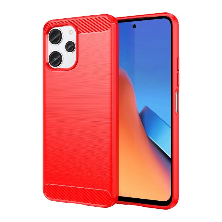 Zadný kryt Carbon červený – Xiaomi Redmi 12 | Kryty na mobil Kryty na mobil | Zadný kryt Carbon červený – Xiaomi Redmi 12 | Kryty na mobil