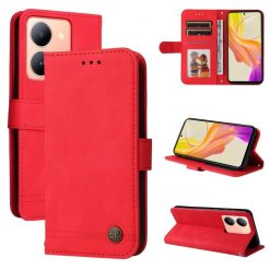 Knižkové puzdro Skin Feel case červené – Vivo Y36 | Kryty na mobil Kryty na mobil | Knižkové puzdro Skin Feel case červené – Vivo Y36 | Kryty na mobil