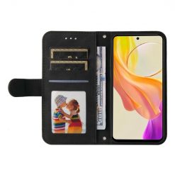 Kryty na mobil | Knižkové puzdro Skin Feel case čierne – Vivo Y36 | Kryty na mobil