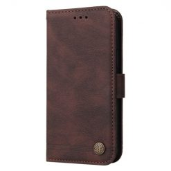 Kryty na mobil | Knižkové puzdro Skin Feel case hnedé – Vivo Y36 | Kryty na mobil