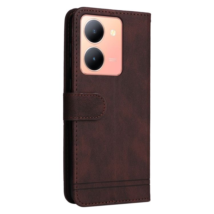 Knižkové puzdro Skin Feel case hnedé – Vivo Y36 | Kryty na mobil Kryty na mobil | Knižkové puzdro Skin Feel case hnedé – Vivo Y36 | Kryty na mobil