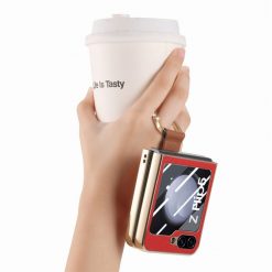 Kryty na mobil | Kryt Bril case červený s ochranou na vonkajší displej – Samsung Galaxy Z Flip 5 | Kryty na mobil