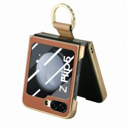 Kryt Bril case hnedý s ochranou na vonkajší displej – Samsung Galaxy Z Flip 5 | Kryty na mobil Kryty na mobil | Kryt Bril case hnedý s ochranou na vonkajší displej – Samsung Galaxy Z Flip 5 | Kryty na mobil