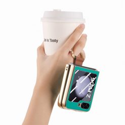 Kryt Bril case zelený s ochranou na vonkajší displej – Samsung Galaxy Z Flip 5 | Kryty na mobil Kryty na mobil | Kryt Bril case zelený s ochranou na vonkajší displej – Samsung Galaxy Z Flip 5 | Kryty na mobil