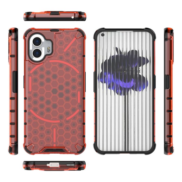 Odolný kryt Honeycomb Armor červený – Nothing Phone (2) | Kryty na mobil Kryty na mobil | Odolný kryt Honeycomb Armor červený – Nothing Phone (2) | Kryty na mobil