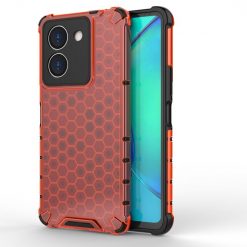 Odolný kryt Honeycomb Armor červený – Vivo Y36