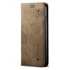 Peňaženkové puzdro Denim Texture hnedé – Xiaomi Poco F5 | Kryty na mobil Kryty na mobil | Peňaženkové puzdro Denim Texture hnedé – Xiaomi Poco F5 | Kryty na mobil