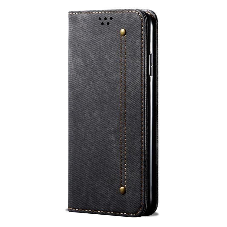 Peňaženkové puzdro Denim Texture čierne – Xiaomi Poco F5 | Kryty na mobil Kryty na mobil | Peňaženkové puzdro Denim Texture čierne – Xiaomi Poco F5 | Kryty na mobil