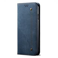 Peňaženkové puzdro Denim Texture modré – Xiaomi Poco F5
