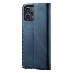 Kryty na mobil | Peňaženkové puzdro Denim Texture modré – Xiaomi Poco F5 | Kryty na mobil