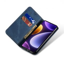 Kryty na mobil | Peňaženkové puzdro Denim Texture modré – Xiaomi Poco F5 | Kryty na mobil