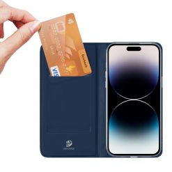 Kryty na mobil | Peňaženkové puzdro Dux Ducis Skin Pro modré – Apple iPhone 15 | Kryty na mobil