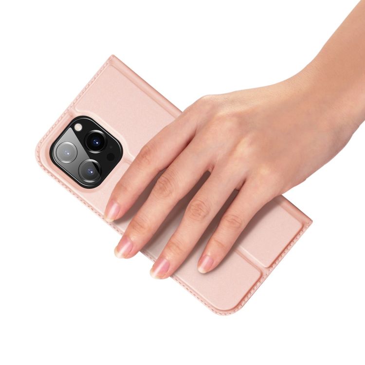 Peňaženkové puzdro Dux Ducis Skin Pro ružové – Apple iPhone 15 Pro | Kryty na mobil Kryty na mobil | Peňaženkové puzdro Dux Ducis Skin Pro ružové – Apple iPhone 15 Pro | Kryty na mobil