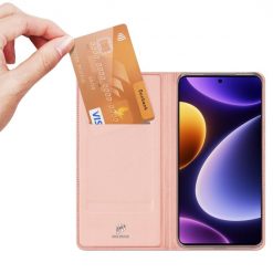Kryty na mobil | Peňaženkové puzdro Dux Ducis Skin Pro ružové – Xiaomi Poco F5 | Kryty na mobil