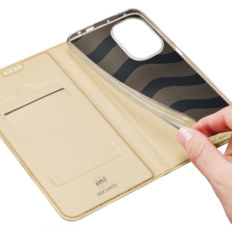 Peňaženkové puzdro Dux Ducis Skin Pro zlaté – Xiaomi Poco F5 | Kryty na mobil Kryty na mobil | Peňaženkové puzdro Dux Ducis Skin Pro zlaté – Xiaomi Poco F5 | Kryty na mobil