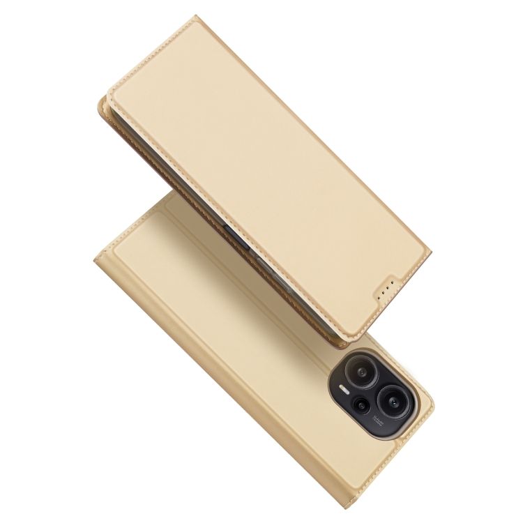Peňaženkové puzdro Dux Ducis Skin Pro zlaté – Xiaomi Poco F5 | Kryty na mobil Kryty na mobil | Peňaženkové puzdro Dux Ducis Skin Pro zlaté – Xiaomi Poco F5 | Kryty na mobil
