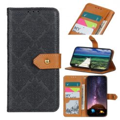 Peňaženkové puzdro Embossing Pattern Kvety čierne – Xiaomi Poco F5 Pro | Kryty na mobil Kryty na mobil | Peňaženkové puzdro Embossing Pattern Kvety čierne – Xiaomi Poco F5 Pro | Kryty na mobil