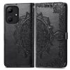 Kryty na mobil | Peňaženkové puzdro Embossing Pattern Mandala Flower zelené – Infinix Hot 30i | Kryty na mobil