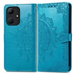 Peňaženkové puzdro Embossing Pattern Mandala Flower modré – Infinix Hot 30i