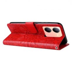 Peňaženkové puzdro Embossing Pattern Slnečnica červené – Vivo Y36 | Kryty na mobil Kryty na mobil | Peňaženkové puzdro Embossing Pattern Slnečnica červené – Vivo Y36 | Kryty na mobil