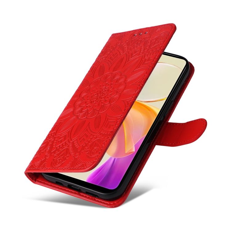 Peňaženkové puzdro Embossing Pattern Slnečnica červené – Vivo Y36 | Kryty na mobil Kryty na mobil | Peňaženkové puzdro Embossing Pattern Slnečnica červené – Vivo Y36 | Kryty na mobil