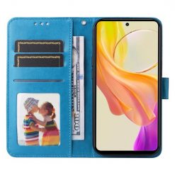 Peňaženkové puzdro Embossing Pattern Slnečnica modré – Vivo Y36 | Kryty na mobil Kryty na mobil | Peňaženkové puzdro Embossing Pattern Slnečnica modré – Vivo Y36 | Kryty na mobil