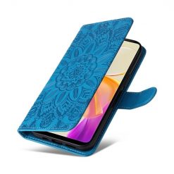 Peňaženkové puzdro Embossing Pattern Slnečnica modré – Vivo Y36 | Kryty na mobil Kryty na mobil | Peňaženkové puzdro Embossing Pattern Slnečnica modré – Vivo Y36 | Kryty na mobil