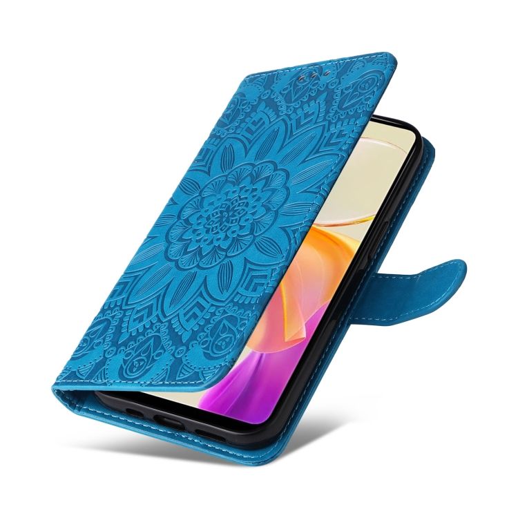 Peňaženkové puzdro Embossing Pattern Slnečnica modré – Vivo Y36 | Kryty na mobil Kryty na mobil | Peňaženkové puzdro Embossing Pattern Slnečnica modré – Vivo Y36 | Kryty na mobil