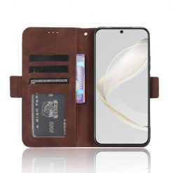 Kryty na mobil | Peňaženkové puzdro Slots case hnedé – Huawei Nova 11 | Kryty na mobil