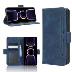 Kryty na mobil | Peňaženkové puzdro Slots case modré – Xiaomi Poco F5 Pro | Kryty na mobil