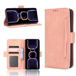 Kryty na mobil | Peňaženkové puzdro Slots case ružové – Xiaomi Poco F5 Pro | Kryty na mobil