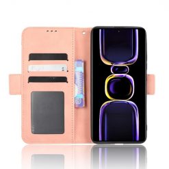 Kryty na mobil | Peňaženkové puzdro Slots case ružové – Xiaomi Poco F5 Pro | Kryty na mobil