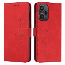 Kryty na mobil | Peňaženkové puzdro Smile case červené – Xiaomi Poco F5 | Kryty na mobil