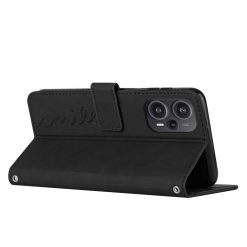 Kryty na mobil | Peňaženkové puzdro Smile case čierne – Xiaomi Poco F5 | Kryty na mobil
