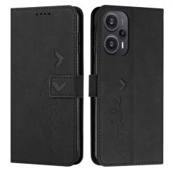 Kryty na mobil | Peňaženkové puzdro Smile case čierne – Xiaomi Poco F5 | Kryty na mobil