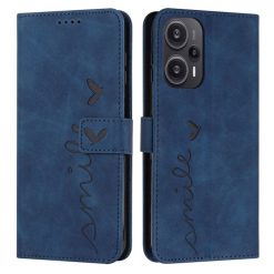 Peňaženkové puzdro Smile case modré – Xiaomi Poco F5 | Kryty na mobil Kryty na mobil | Peňaženkové puzdro Smile case modré – Xiaomi Poco F5 | Kryty na mobil