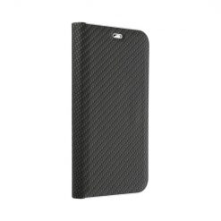 Knižkové puzdro Luna Carbon čierne – Apple iPhone 15 Pro