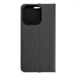 Knižkové puzdro Luna Carbon čierne – Apple iPhone 15 Pro | Kryty na mobil Kryty na mobil | Knižkové puzdro Luna Carbon čierne – Apple iPhone 15 Pro | Kryty na mobil