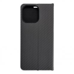 Kryty na mobil | Knižkové puzdro Luna Carbon čierne – Apple iPhone 15 Pro Max | Kryty na mobil