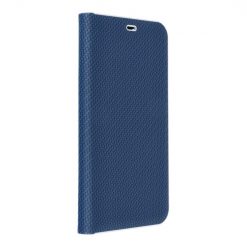 Knižkové puzdro Luna Carbon modré – Apple iPhone 15 Pro