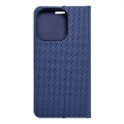 Kryty na mobil | Knižkové puzdro Luna Carbon modré – Apple iPhone 15 Pro | Kryty na mobil