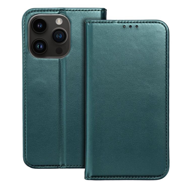 Knižkové puzdro Magnet Book zelené – Apple iPhone 15 Pro | Kryty na mobil Kryty na mobil | Knižkové puzdro Magnet Book zelené – Apple iPhone 15 Pro | Kryty na mobil