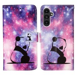 Kryty na mobil | Knižkové puzdro Trendy Colored case Baby panda – Samsung Galaxy S23 FE | Kryty na mobil